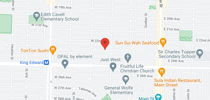 map of 131 W 23RD AVENUE